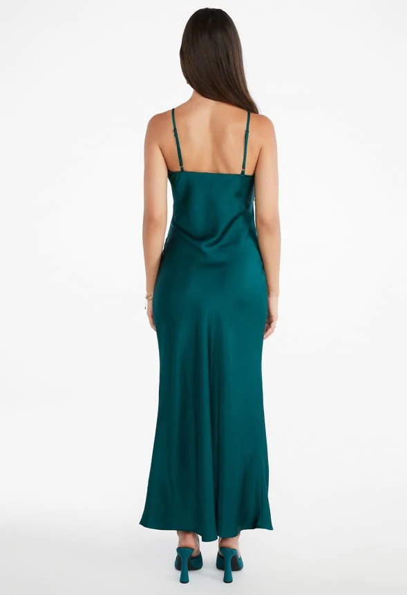 Lace Trim Maxi Slip Dress - Image 2