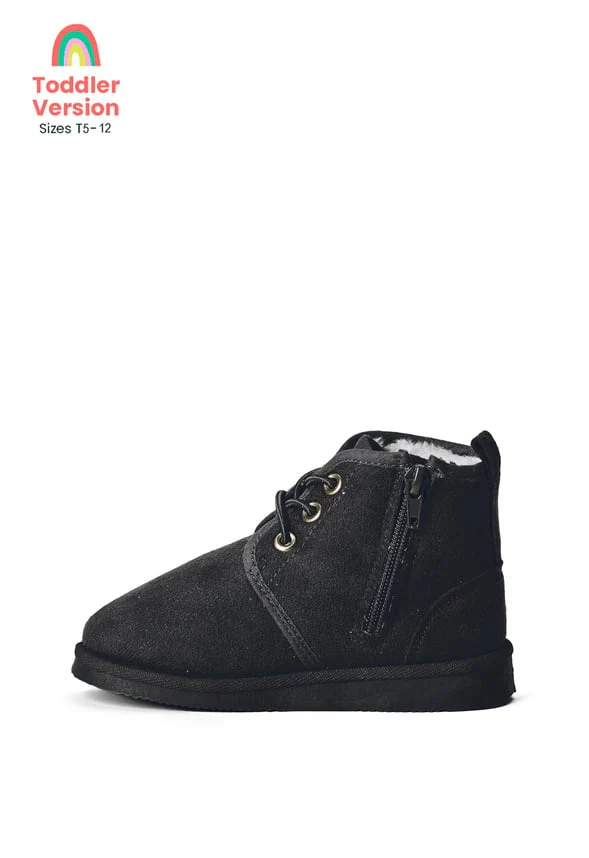 Lace Up Fuzzy Boot - Image 3