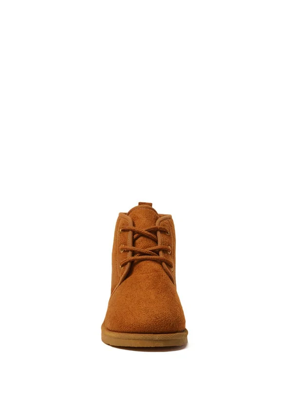 Lace Up Fuzzy Boot - Image 4