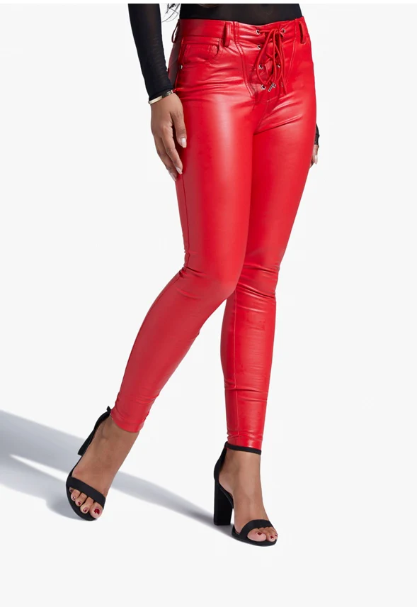 Lace Up Skinny Pant