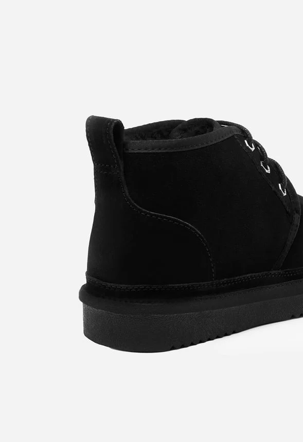 Lace-Up Warm Suede Bootie - Image 7