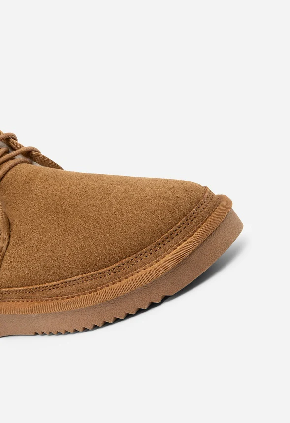 Lace-Up Warm Suede Bootie - Image 6