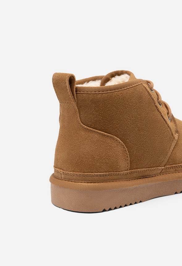 Lace-Up Warm Suede Bootie - Image 7