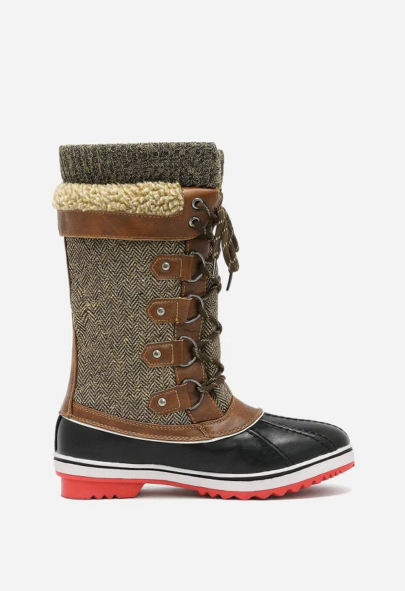 Lace Up Winter Fur Snow Boot - Image 3