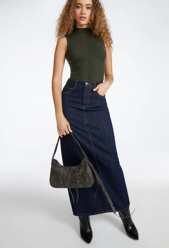 Laced-Up Detail Shoulder Bag - Image 8