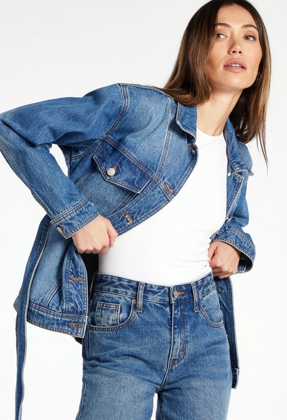 Lake Belted Denim Jacket - Image 2