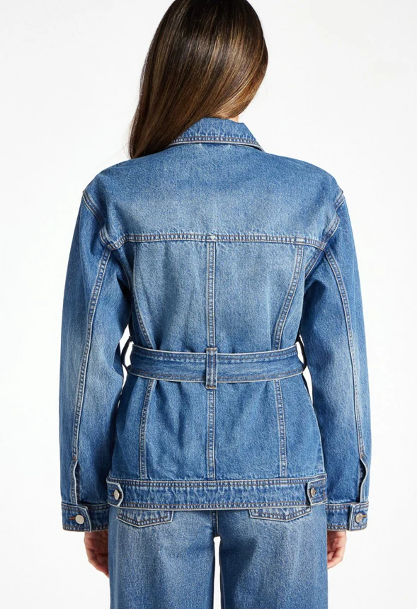 Lake Belted Denim Jacket - Image 3
