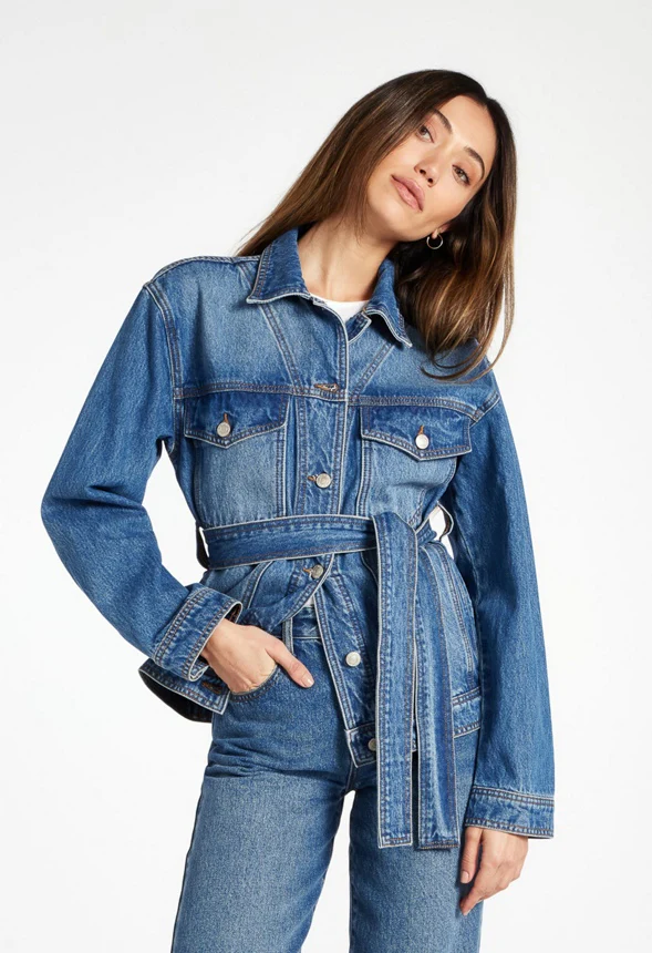 Lake Belted Denim Jacket - Image 4
