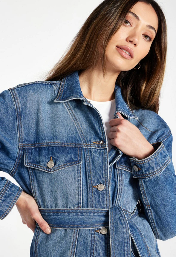 Lake Belted Denim Jacket - Image 5