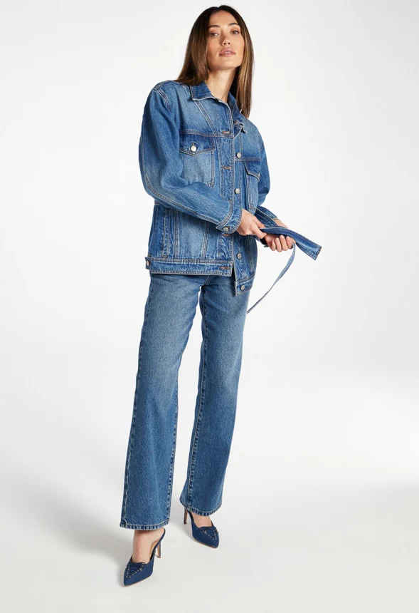Lake Belted Denim Jacket - Image 6