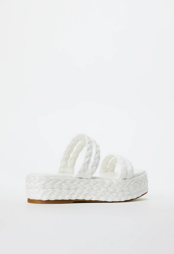 Lana Raffia Flat Sandal - Image 4