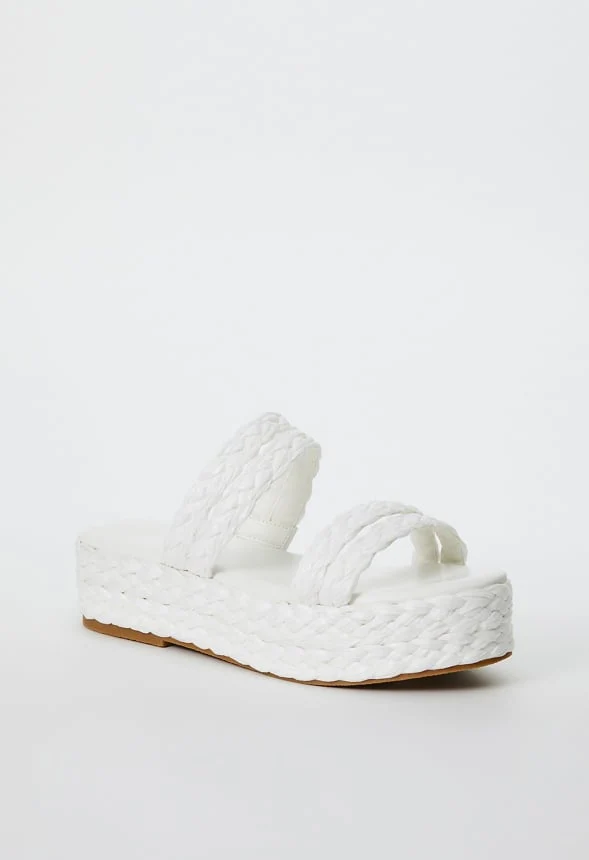 Lana Raffia Flat Sandal - Image 6