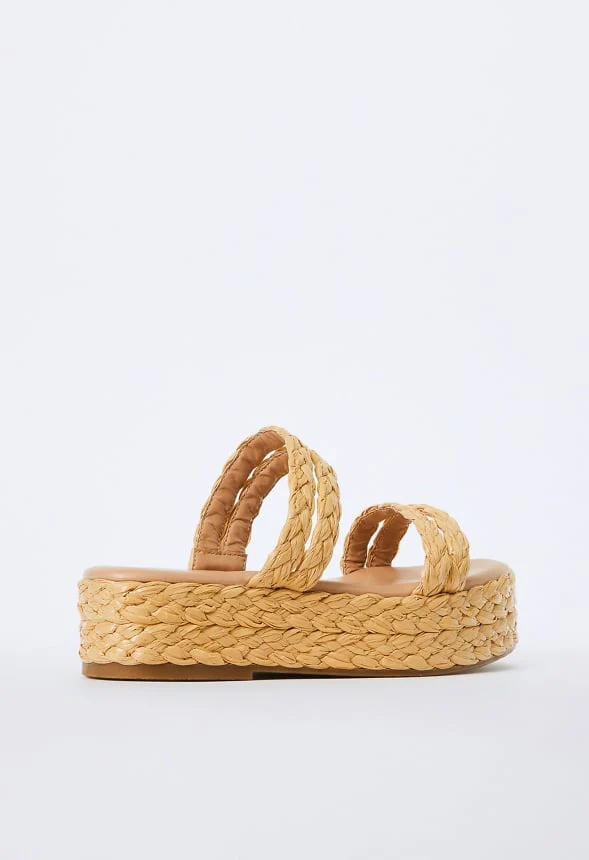 Lana Raffia Flat Sandal - Image 4