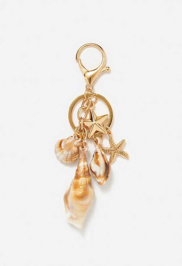 Lana Shell And Starfish Drops Bag Charm - Image 2