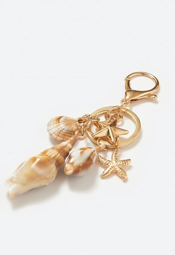 Lana Shell And Starfish Drops Bag Charm - Image 3
