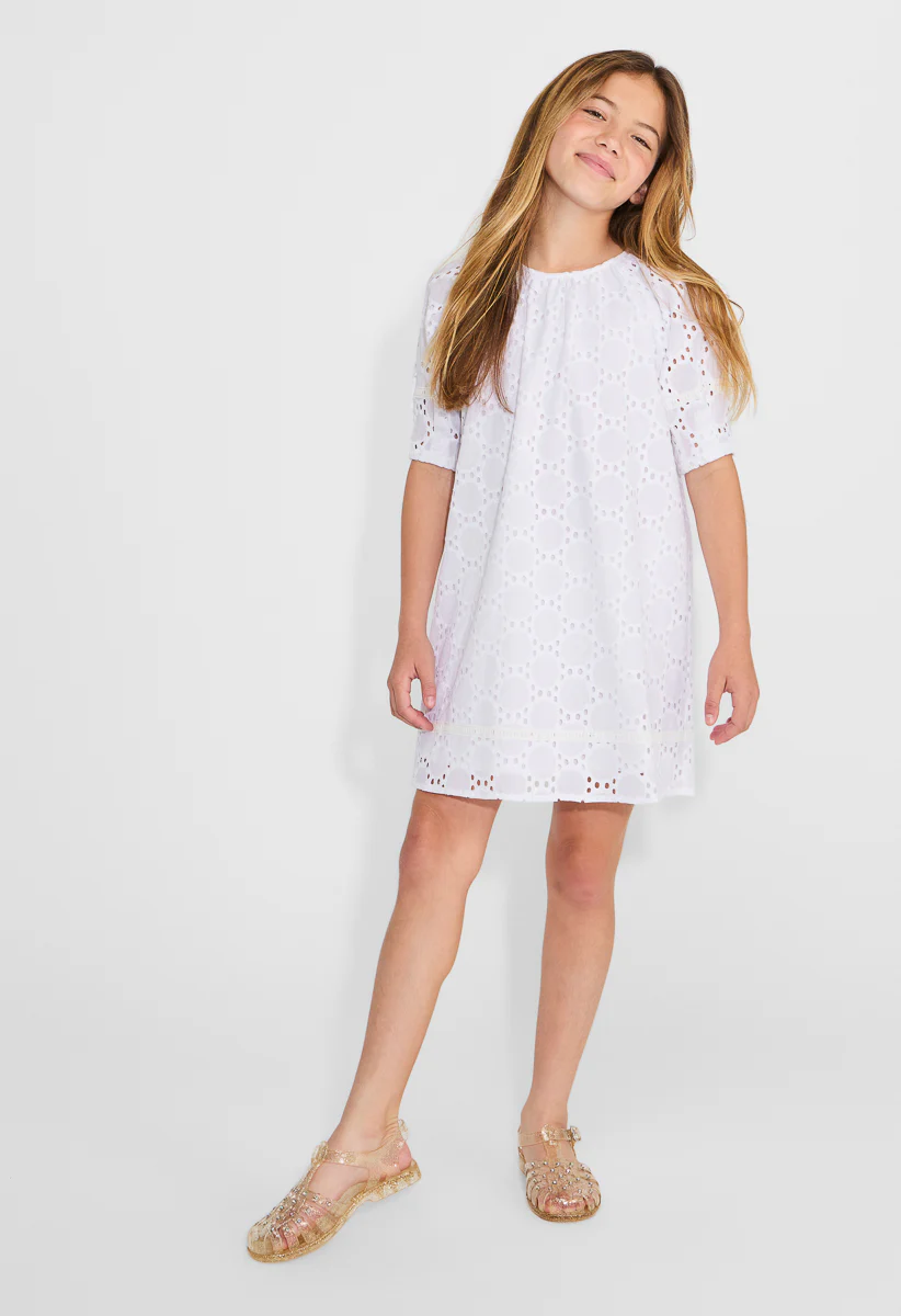 Lantern Sleeve A-Line Mini Dress - Image 2