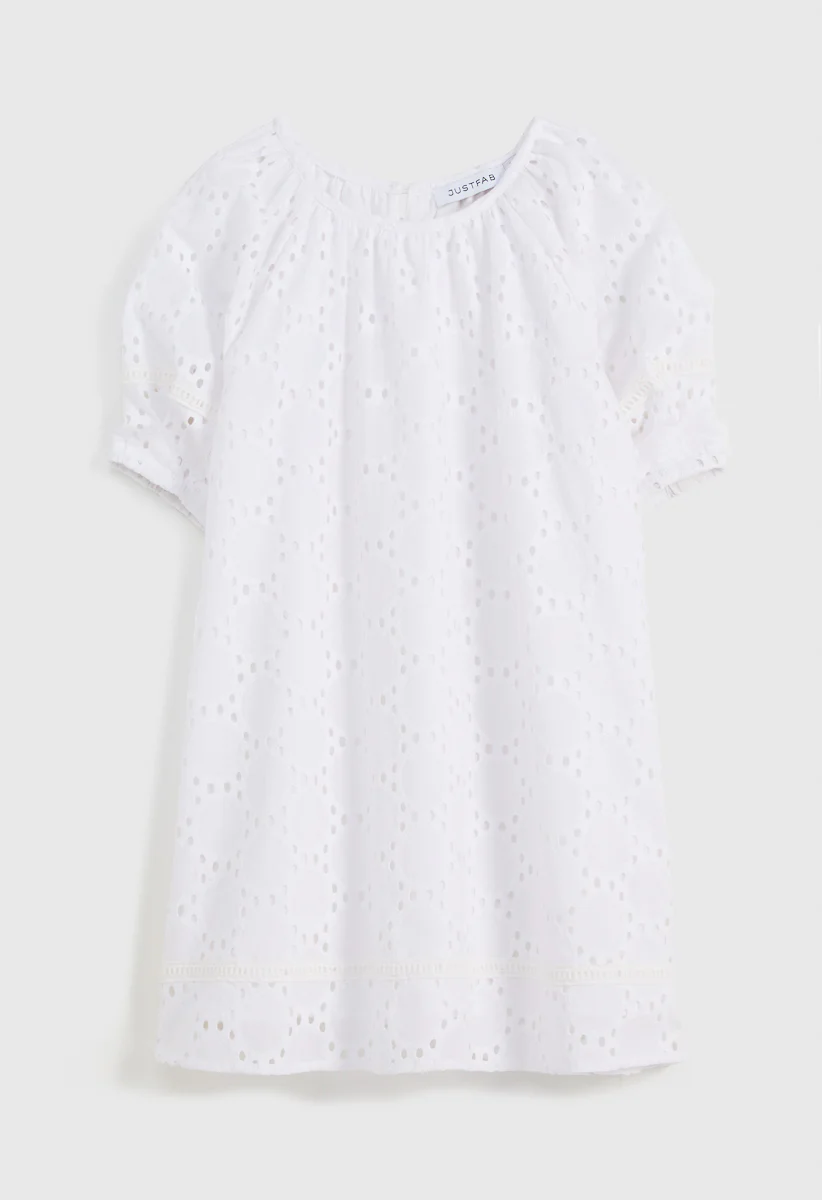Lantern Sleeve A-Line Mini Dress - Image 4