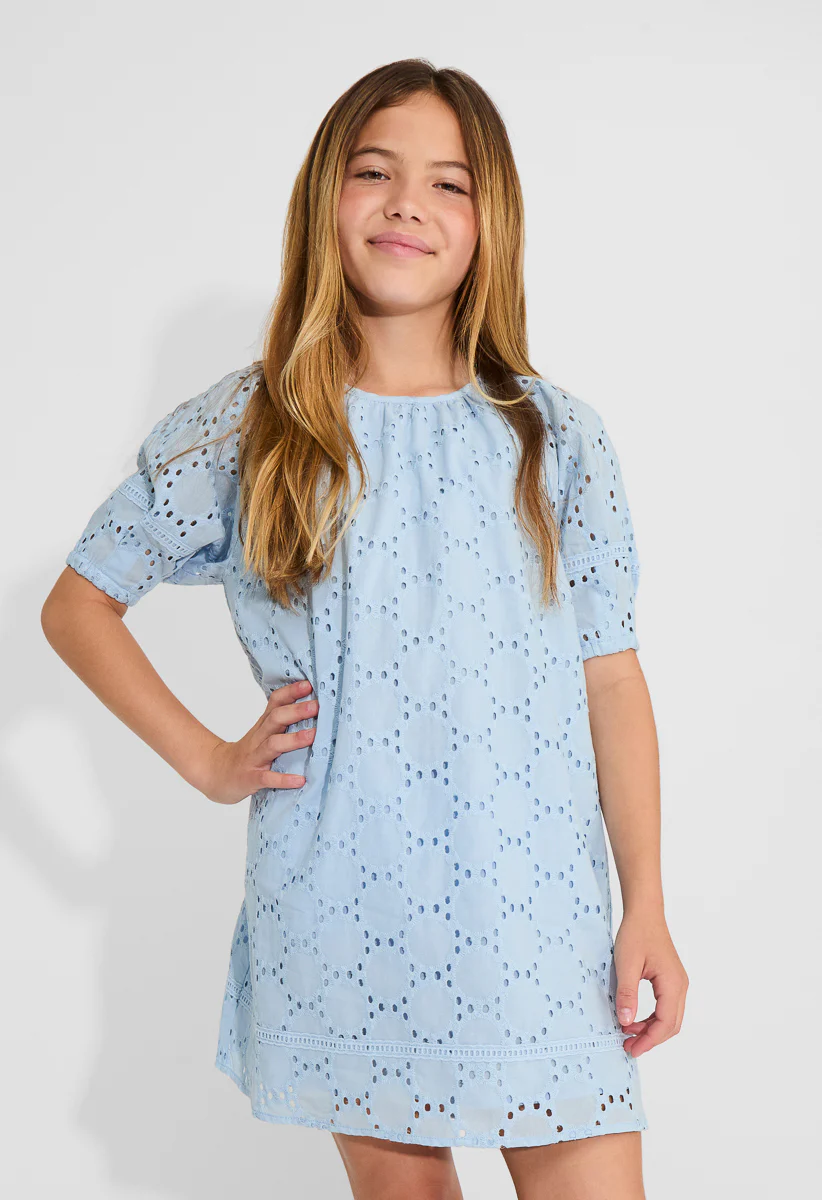 Lantern Sleeve A-Line Mini Dress - Image 2