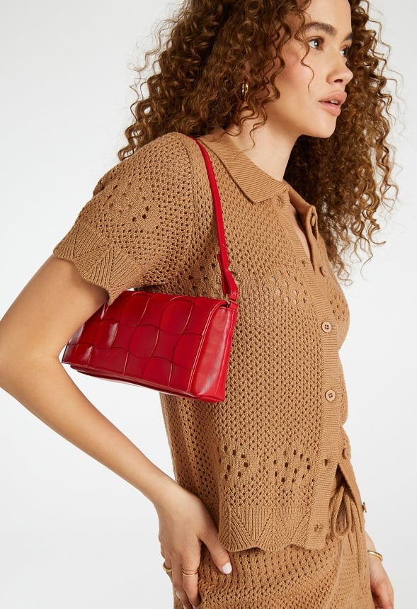 Large Detail Woven Crossbody - Image 2