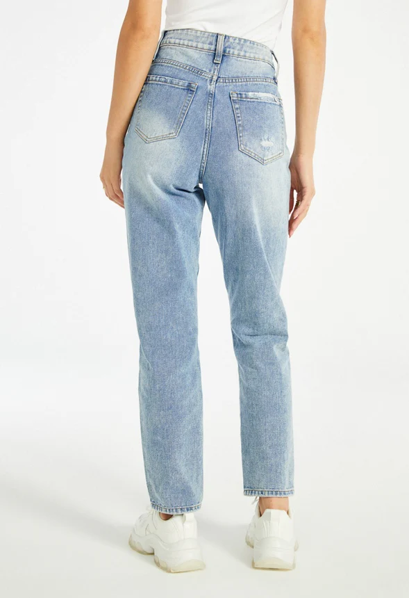 Larisa Tapered Destructed Jeans - Image 2