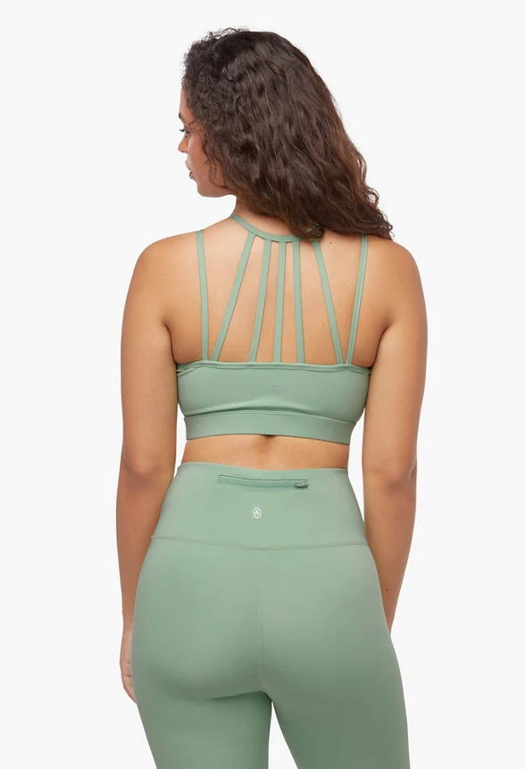 Lattice Back Sports Bra - Image 2