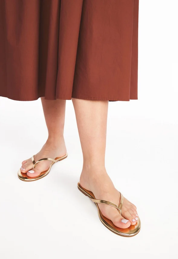 Layla Flat Thong Sandal - Image 9