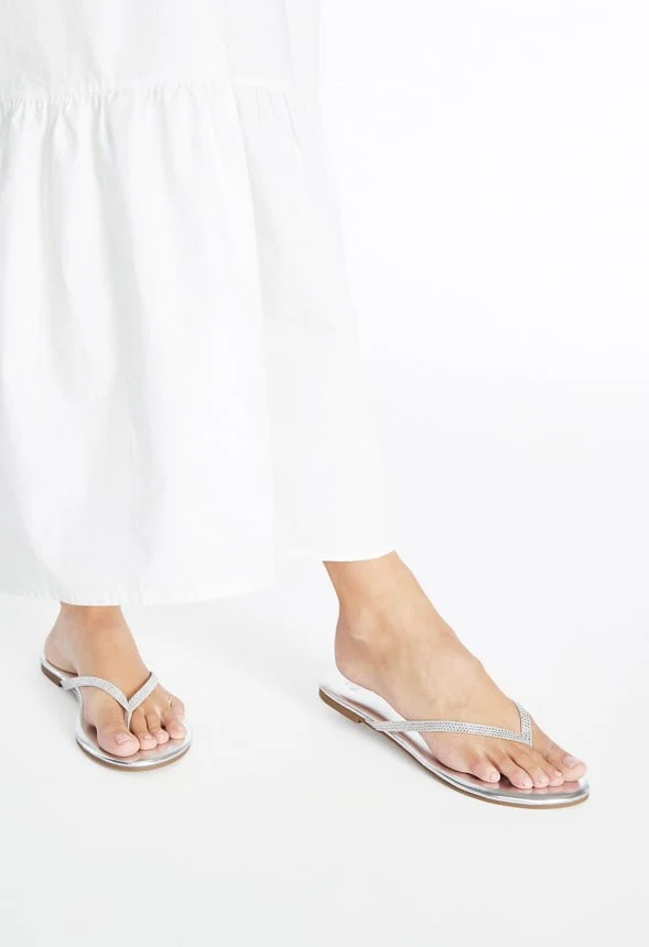 Layla Flat Thong Sandal - Image 8