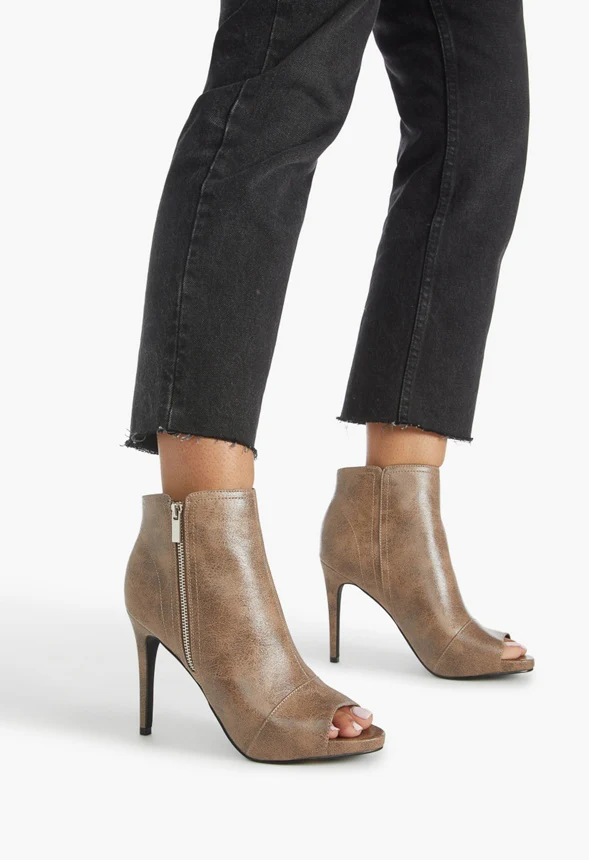 Leah Peep Toe Bootie - Image 8