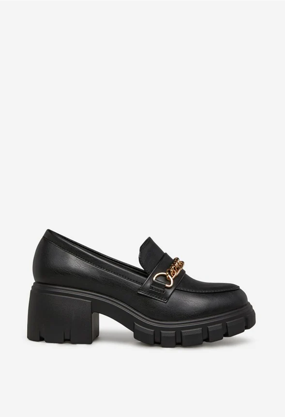 Leli Chain Detail Lug Sole Loafer - Image 3