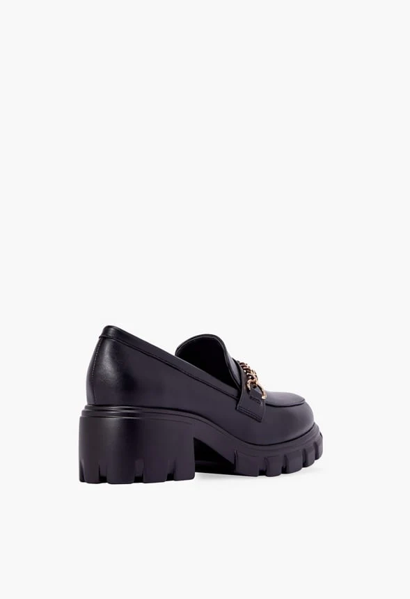 Leli Chain Detail Lug Sole Loafer - Image 4