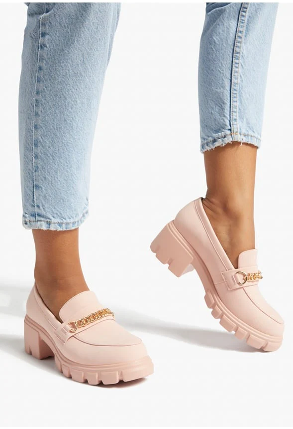 Leli Chain Detail Lug Sole Loafer - Image 2