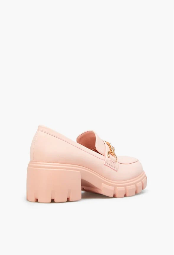 Leli Chain Detail Lug Sole Loafer - Image 4