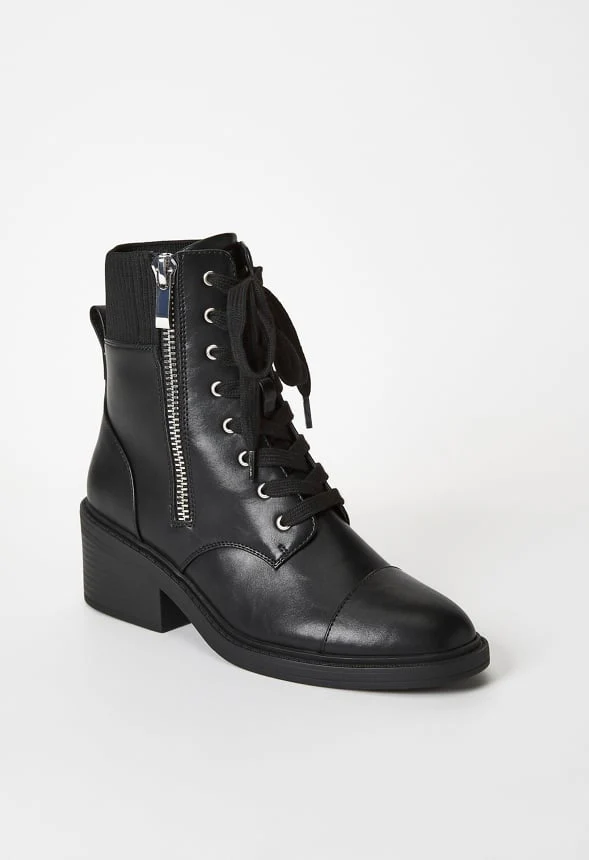 Leonie Block Heeled Bootie - Image 3