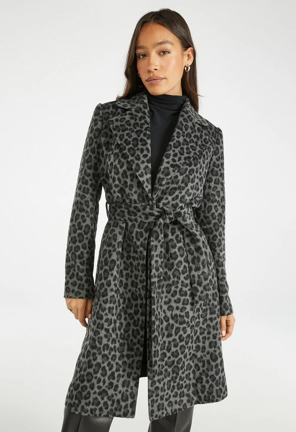 Leopard Long Coat - Image 2