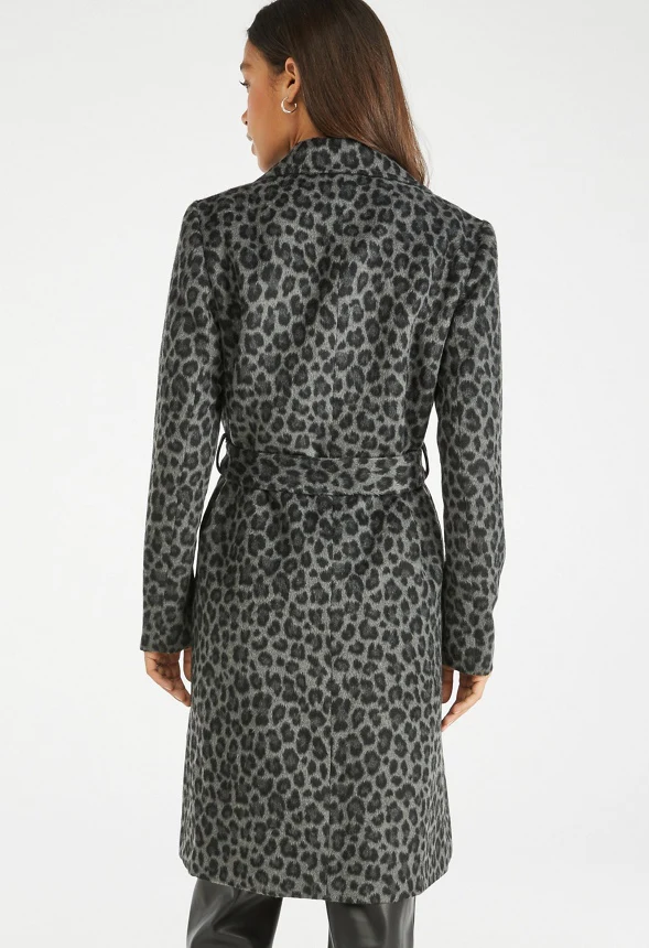 Leopard Long Coat - Image 3