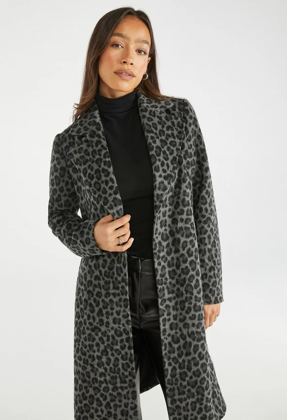 Leopard Long Coat - Image 5