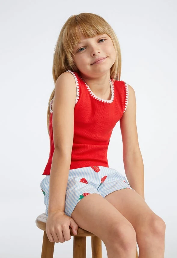 Lettuce Hem Cropped Tank - Image 2
