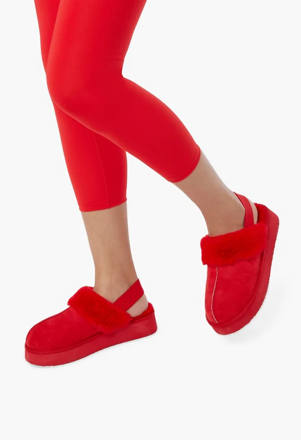 Levaine Sling-Back Sherpa Slipper - Image 5
