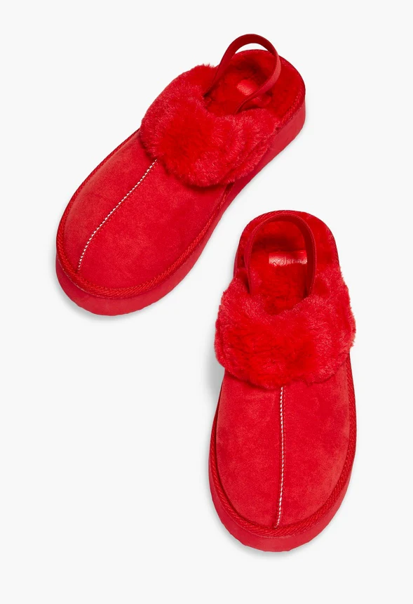 Levaine Sling-Back Sherpa Slipper - Image 6