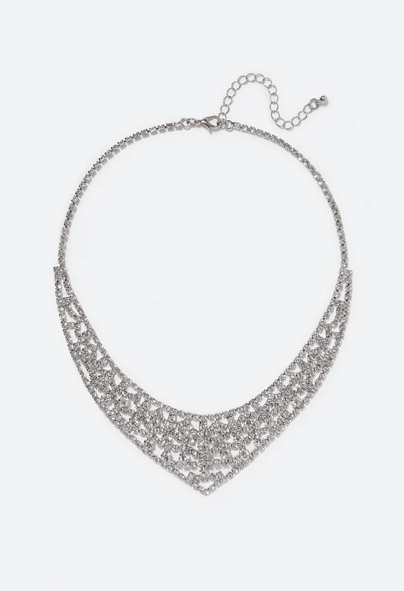 Lexie Ornate Glass Stones Necklace - Image 2