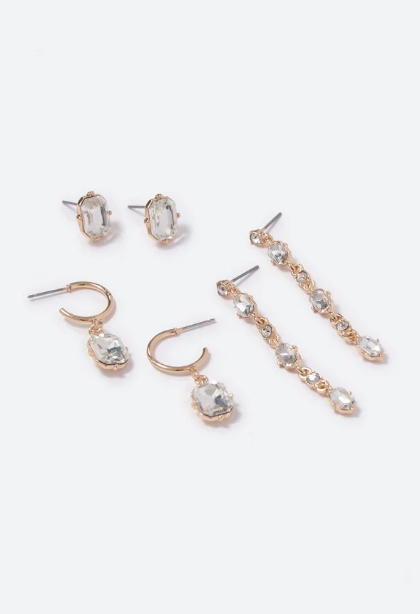 Lia Crystal Stud and Drop Multipack - Image 3