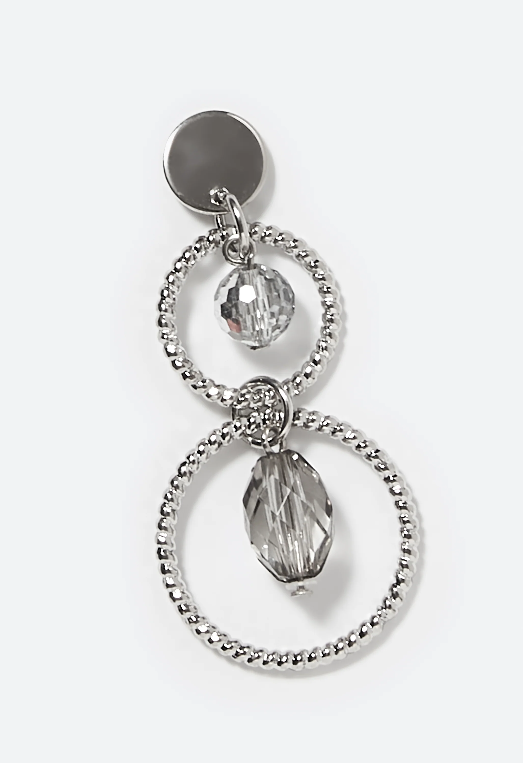 Lia Linked Rings and Beads Dangle Earrings - Image 4