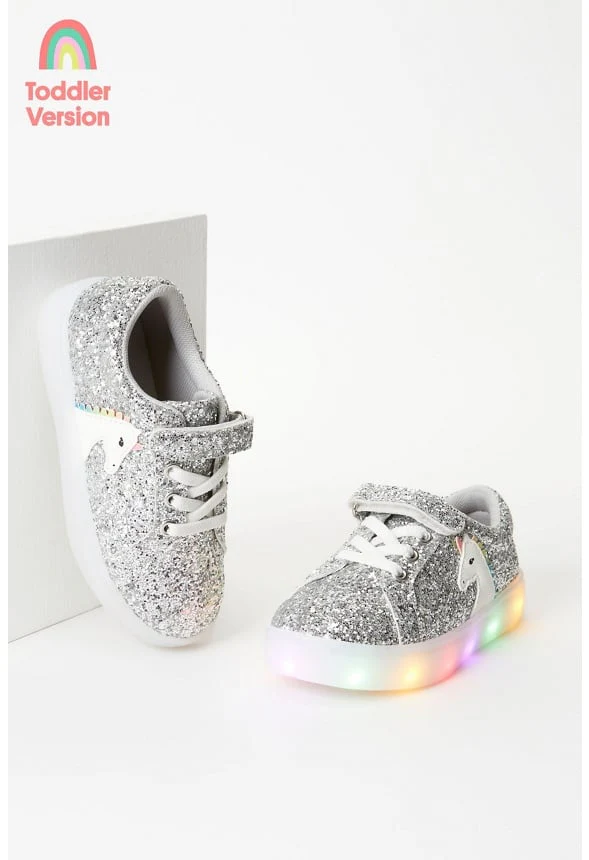 Light Up Lace Up Unicorn Sneaker - Image 2