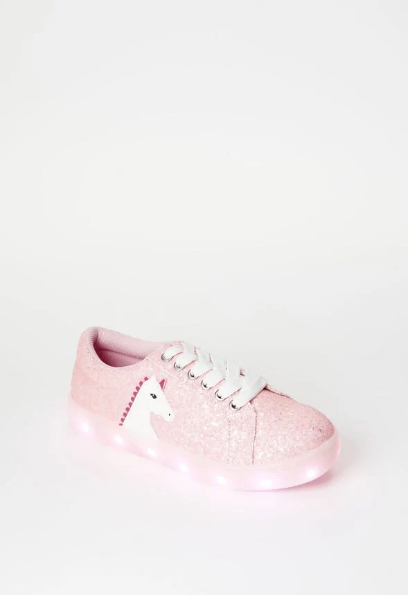 Light Up Lace Up Unicorn Sneaker - Image 2