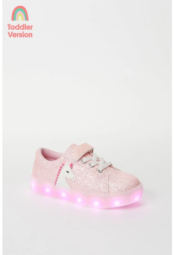 Light Up Lace Up Unicorn Sneaker - Image 6