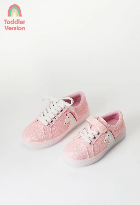 Light Up Lace Up Unicorn Sneaker - Image 7