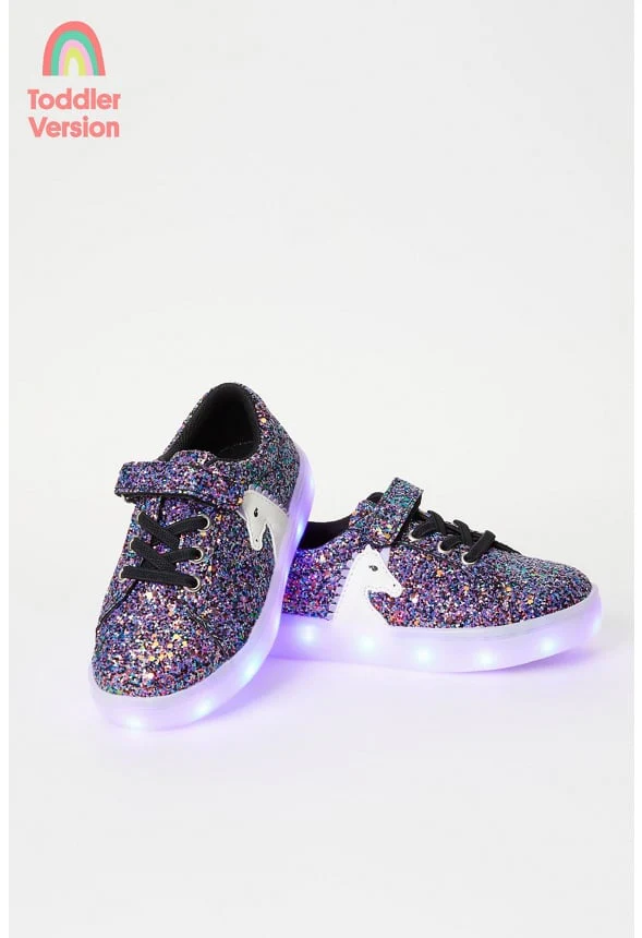 Light Up Lace Up Unicorn Sneaker - Image 2