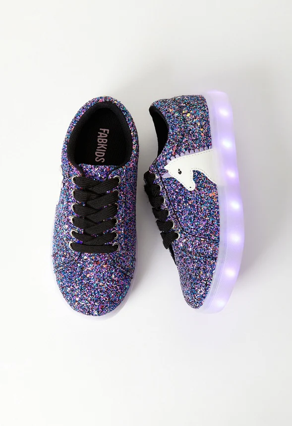 Light Up Lace Up Unicorn Sneaker - Image 3