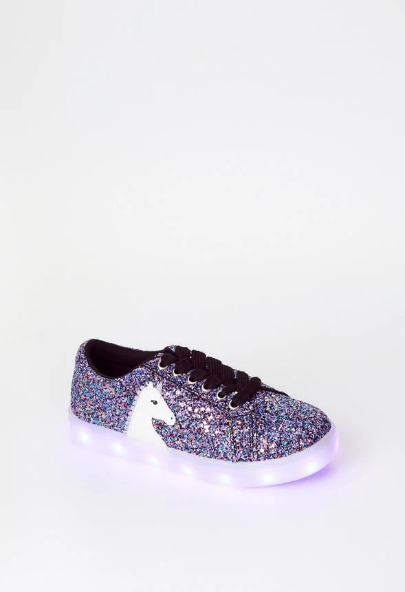 Light Up Lace Up Unicorn Sneaker - Image 4