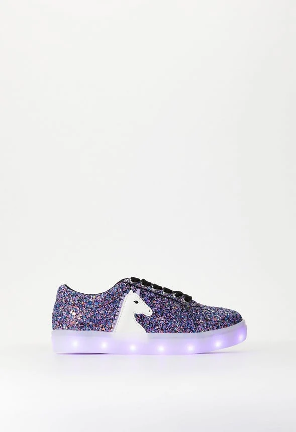 Light Up Lace Up Unicorn Sneaker - Image 6